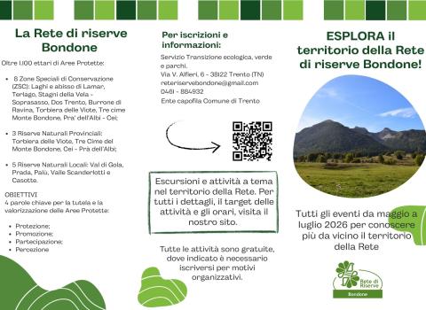 Esplora il territorio della Rete di riserve Bondone!